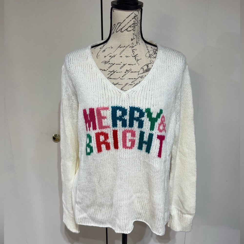 NWT Wooden Ships Holiday Sweater